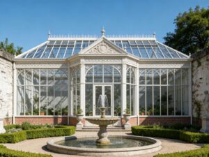 Learn On Steel And Glass Greenhouse For Garden Ysgh 044